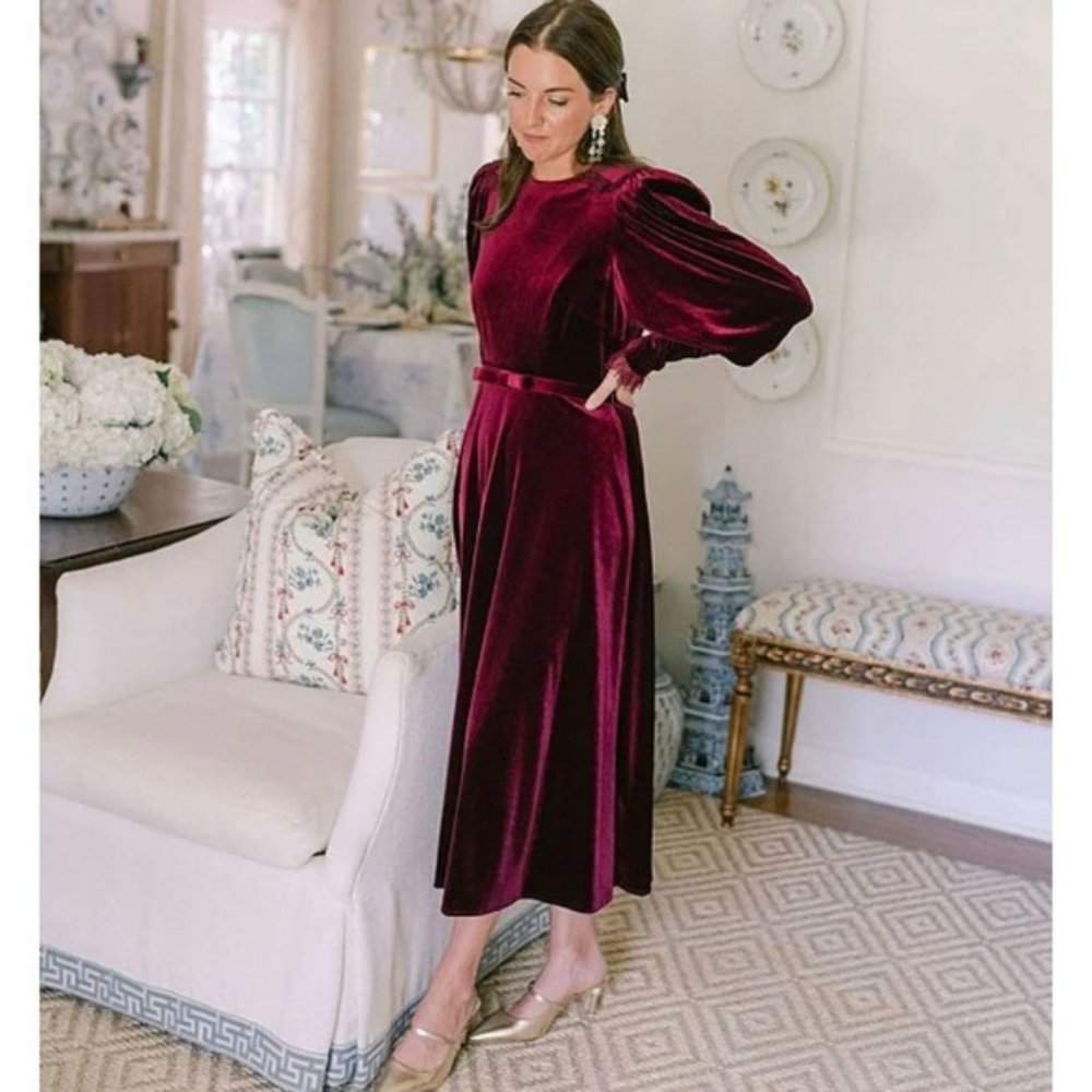 Antonio Melani x Nicola Bathie Helen Collection velvet dress